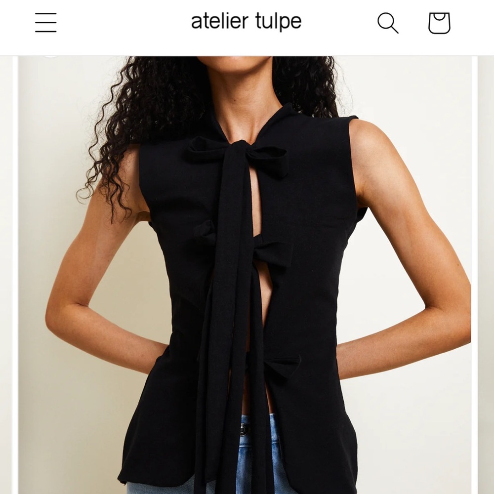 Sold out Atelier Bowie vest in black